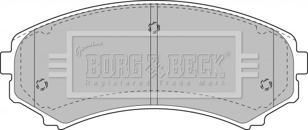 BORG & BECK Bremžu uzliku kompl., Disku bremzes BBP1891